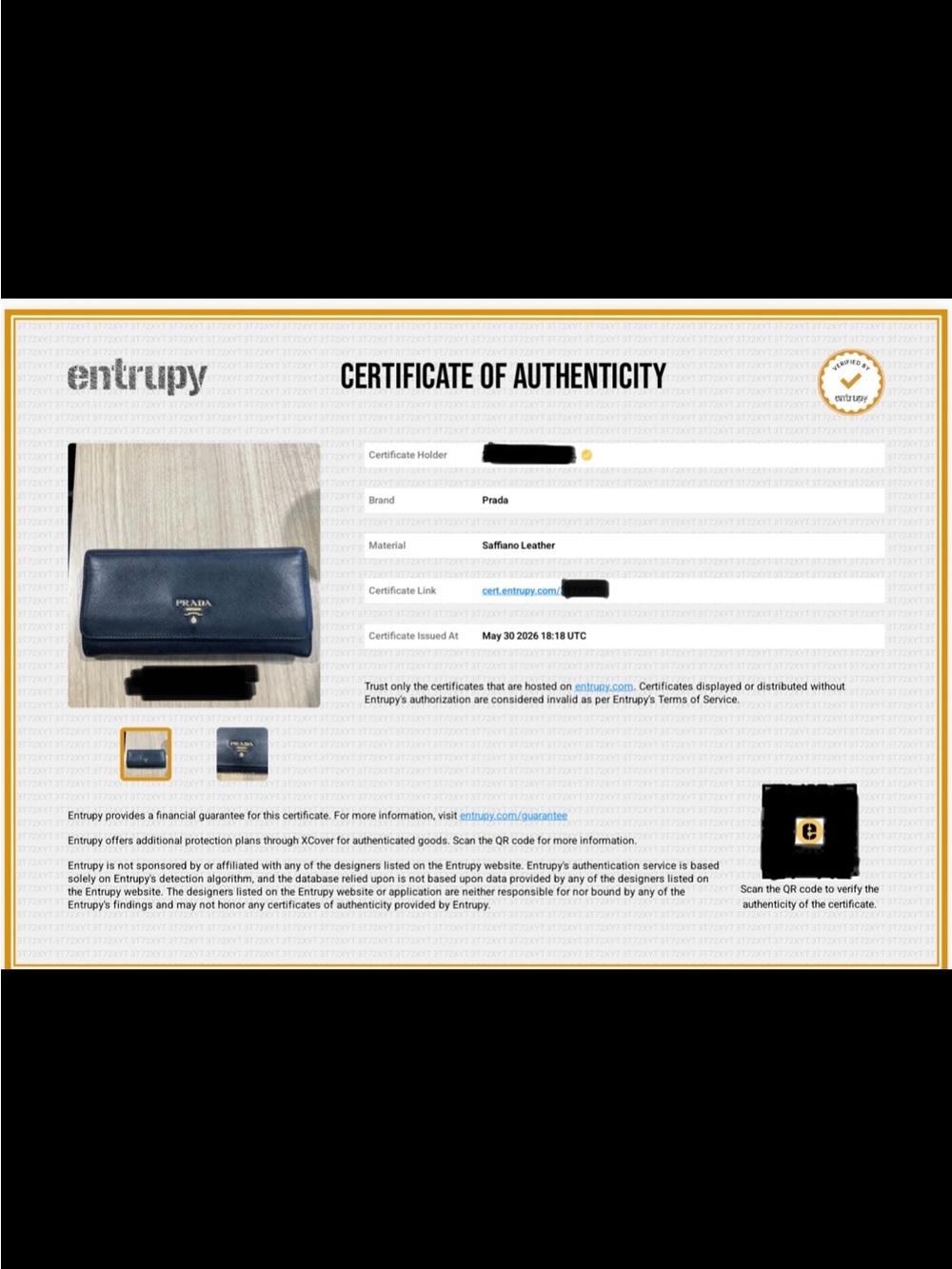 Authentic Prada Black Saffiano Leather Continental Wallet - Picture 6 of 6